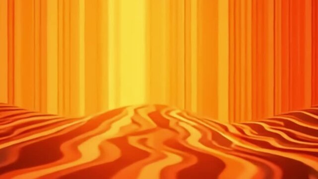 retro wavy stripes loop, 4K retro background, 70s style abstract video, seamless wavy pattern, vertical retro waves, warm sunset color animation, vector background loop, retro motion graphic, vintage 