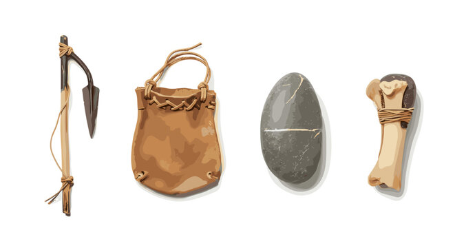 Primitive tools collection: a glimpse into ancient crafting skills and survival