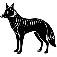 Coyote Vector Graphic | Stylized Wild Dog Art