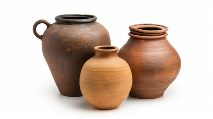 Enhance your space with a stunning vintage antique brown Indian pot collection, perfect for home decor or gifts.