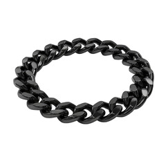 Obraz premium Black curb chain ring