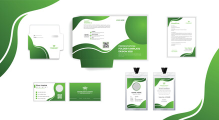 Brand Stationery Design ID CAD, FILE FOLDER, BUSINESS CARD, ENVELOP.