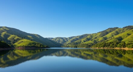 Obraz premium Serene Mountain Lake (1)