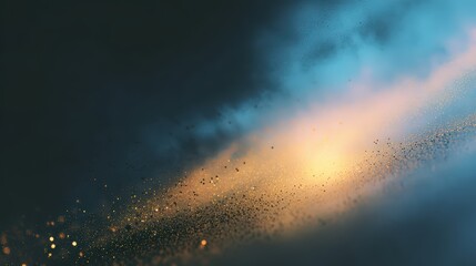 Naklejka premium Abstract Cloudscape with Glowing Particle Lights