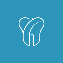 Minimalist Tooth Care Logo, Dental Clinic Vector Icon.eps