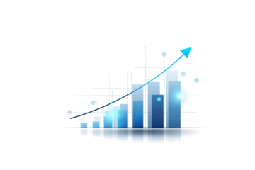Transparent or png stock market investment trading graph growth.Trade business analytics graph and financial chart.Business trade analytics line graphs and financial chart investment. PNG chart