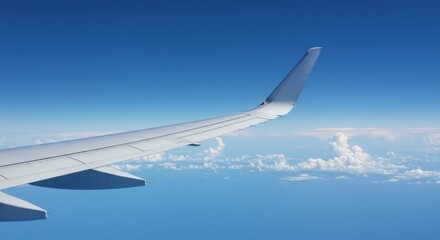 Airplane wing view from above (1)
