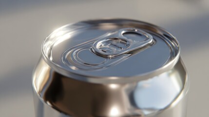 Close-up of a metallic beverage can (2)