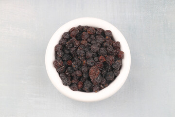 Healthy dried fruit. Dried grapes. Healthy food organic nutrition. Raisin dried grape.