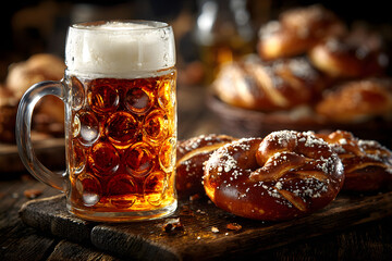 Beer and Pretzel; Oktoberfest