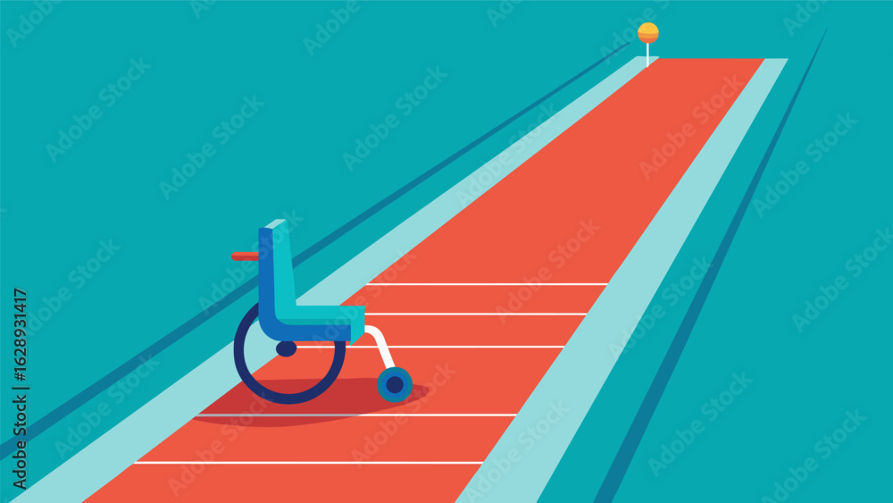 Aufkleber a dedicated section of the soft track is specifically designated for individuals with mobility chall