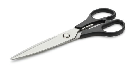Fototapeta premium Kitchen shears on white background (1)