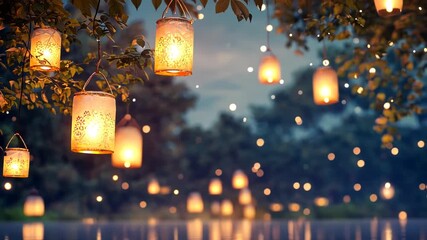 christmas lights in the night - Powered by Adobe