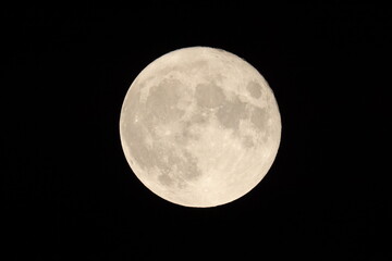 Full Moon in the Night Sky – High-Resolution Lunar Surface Detail from Korea