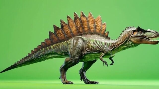 spinosaurus with large sail green 4K Videos