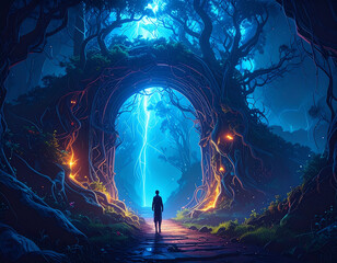 Abstract Image:  Light at the End of the Tunnel - Conceptual as a metaphor to success, faith, future or hope. 133