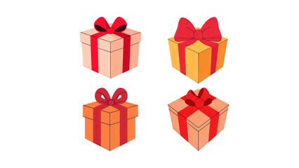 gift boxes vector illustration