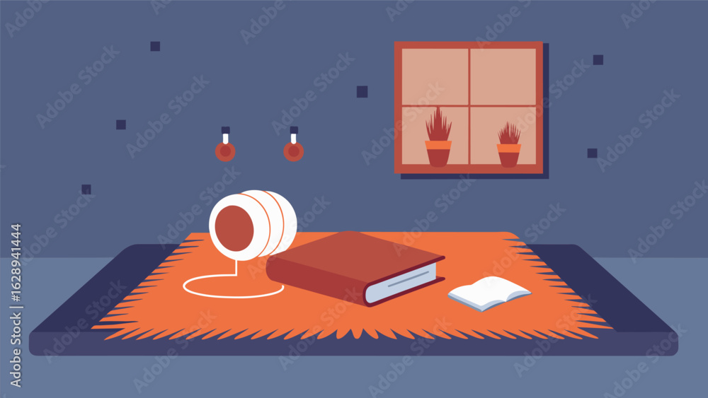 Poster a plush area rug adding a touch of warmth and elegance to the listening space while also providing s