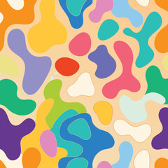 seamless pattern with colorful dots