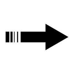 black arrow icon