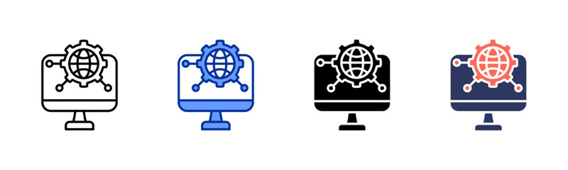 System icon sheet multiple style collection