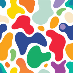 seamless pattern with colorful cats