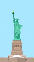 Fototapeta premium Cartoon Statue of Liberty (1)