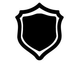 Security badge silhouette, Police badge vector clip art