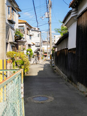 Obraz premium 大阪府池田市の路地の風景