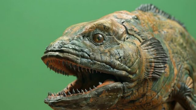 dunkleosteus prehistoric armored fish on green screen 4K Videos