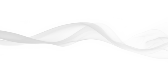 Elegant intricate white smoke swirl shape effect transparent PNG cutout, isolated background. Silky dynamic flow presentation element