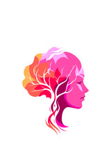 Relationship, Freedom, Head, Face, Consciousness, Mind, Thoughts, Man, Woman, Inner, Trauma, Knowledge, Head, Colorful, Vector, Artwork