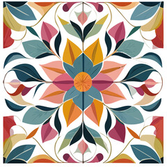 Abstract flower pattern background image