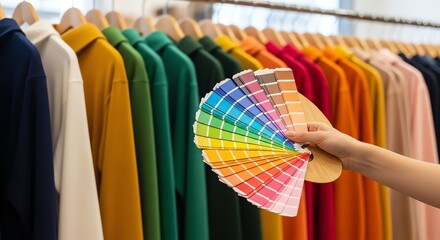 Clothing colors palette fashion selection