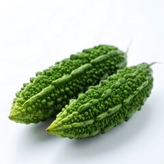 Two fresh bitter melons