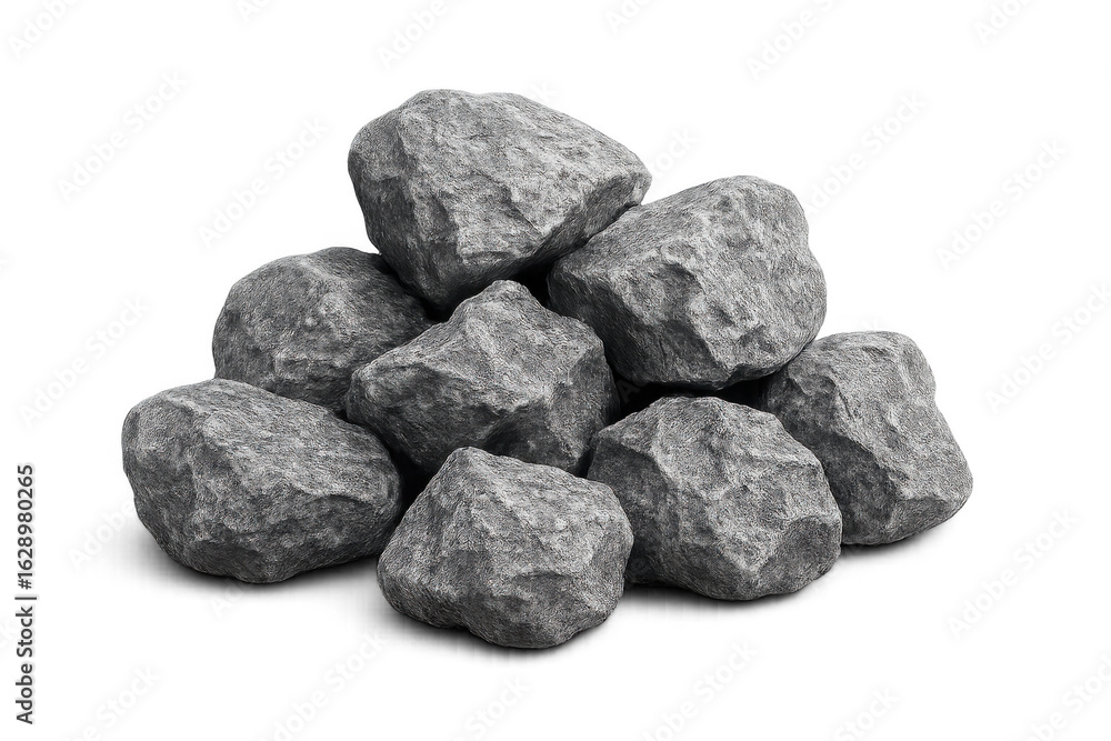 Poster granite boulder creating textured natural formation, minimal backdrop highlighting geological struct
