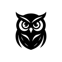 Minimalist Owl Silhouette Logo