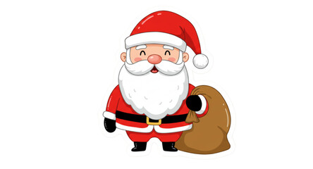 santa claus with a gift