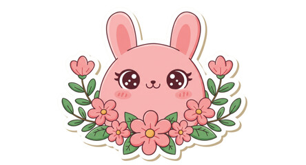 Cute bunny pink