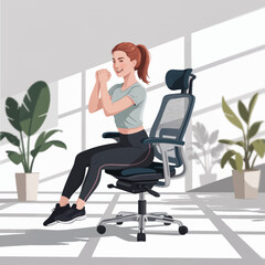 Fototapeta premium Hijab-Wearing Woman Icon – Flat Style Avatar. Muslim Female Character. Traditional Asian Hijab Vector Illustration