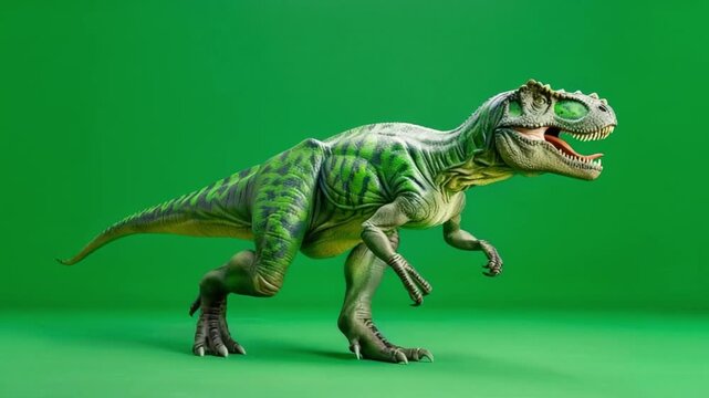 albertosaurus walking forward on green screen 4K Videos