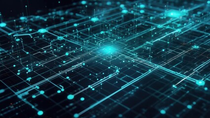 Obraz premium Abstract digital network