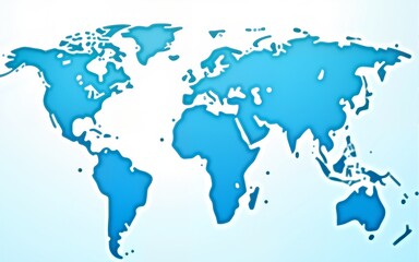 Obraz premium World Tourism Day Banner Design with Blue Gradient Plane sign and world map. Modern tourism concept background. High quality