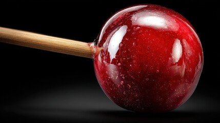 Close-up of a red hard candy