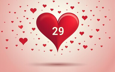 World heart day September 29 vector. High quality