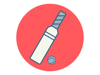 Cricket icon. Sport vector icon. Solid editable vector icons. Flat illustration.