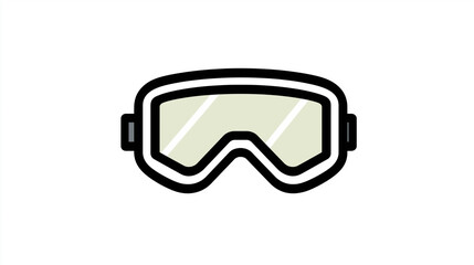 Sport Goggles Icon, for Outdoor & Safety Design