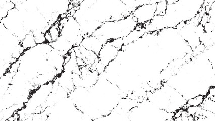 Fototapeta premium Monochrome Marble Texture, Abstract Black and White Cracks Pattern, Grunge Overlay Background