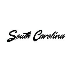 Vector South Carolina text design for tshirt hoodie baseball cap jacket and other uses vector