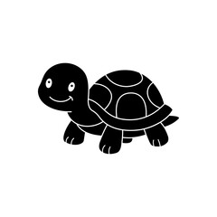 Cute cartoon Turtle coloring book illustration vector design templates simple and modern, isolated on white background